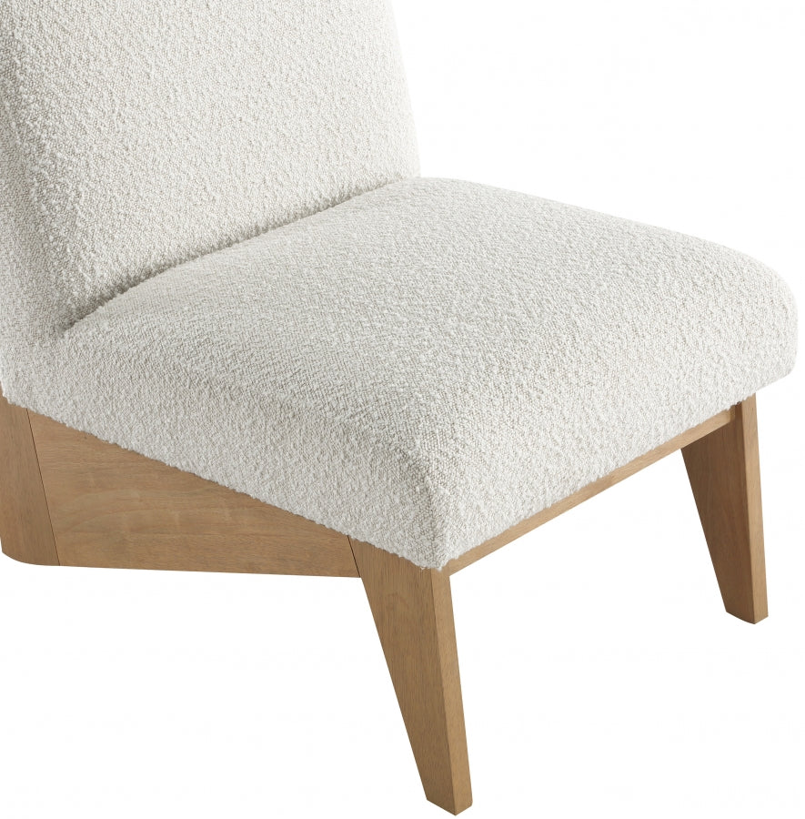 Fauteuil d'appoint rembourré en chenille Vivi