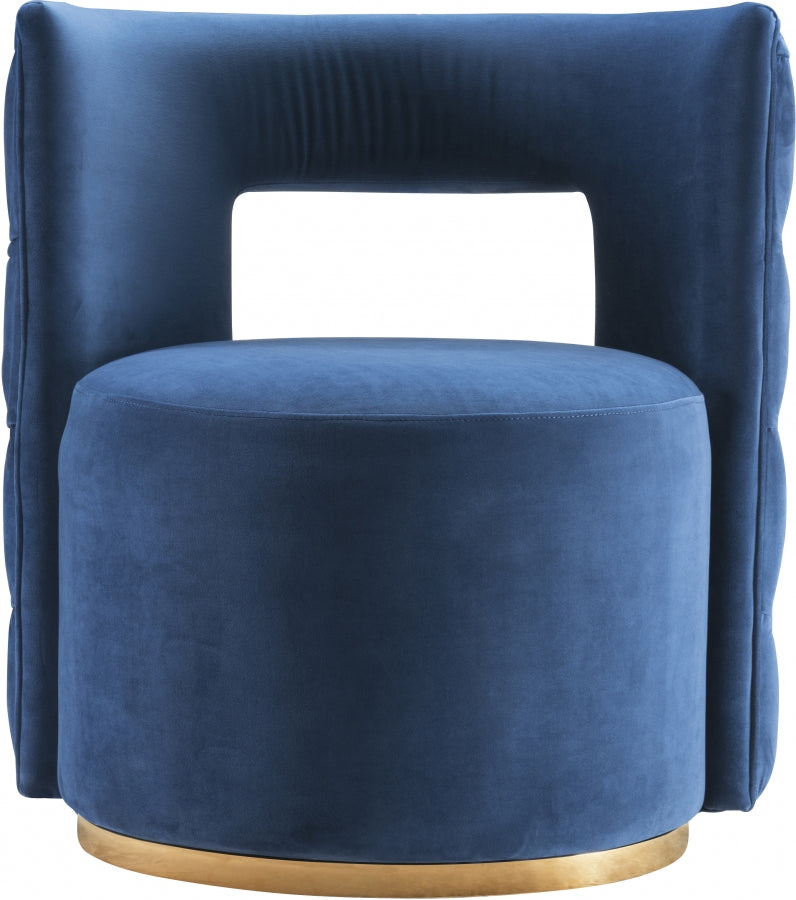 Fauteuil d'appoint rembourré en chenille Vivi
