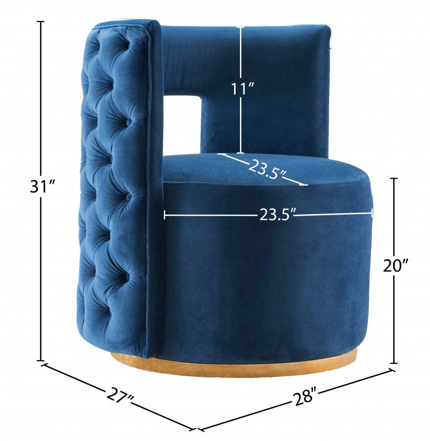 Fauteuil d'appoint rembourré en chenille Vivi