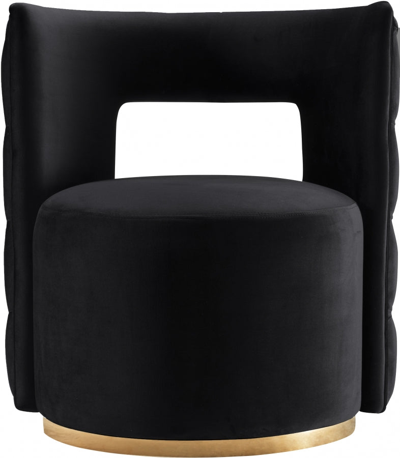 Fauteuil d'appoint rembourré en chenille Vivi
