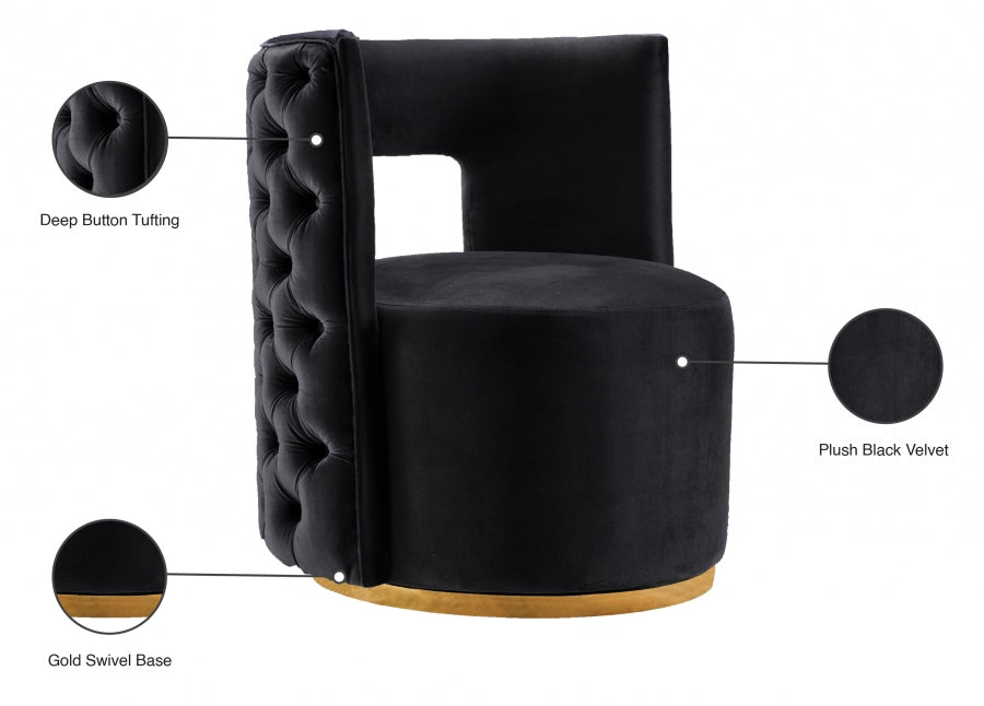 Fauteuil d'appoint rembourré en chenille Vivi