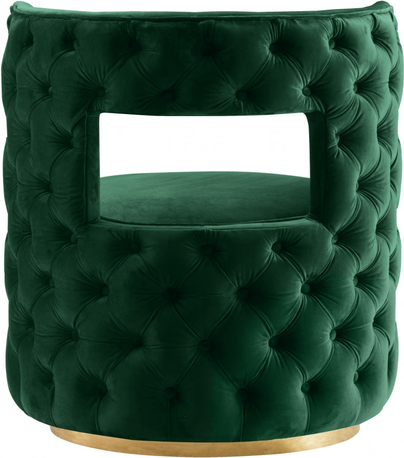Fauteuil d'appoint rembourré en chenille Vivi