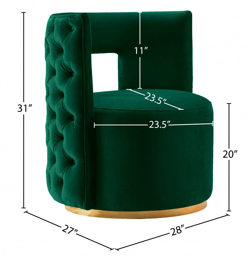 Fauteuil d'appoint rembourré en chenille Vivi