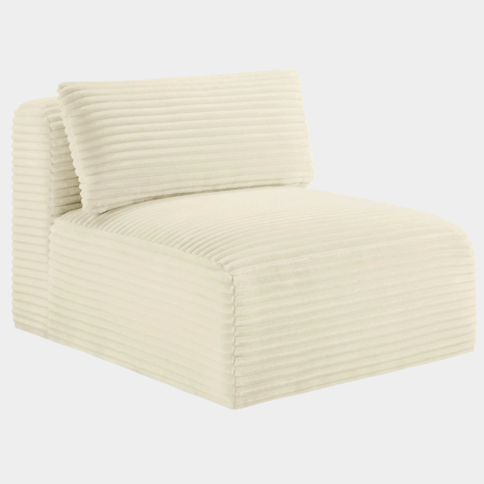 Shaggy Corduroy Performance Fabric Upholstered Accent Chair