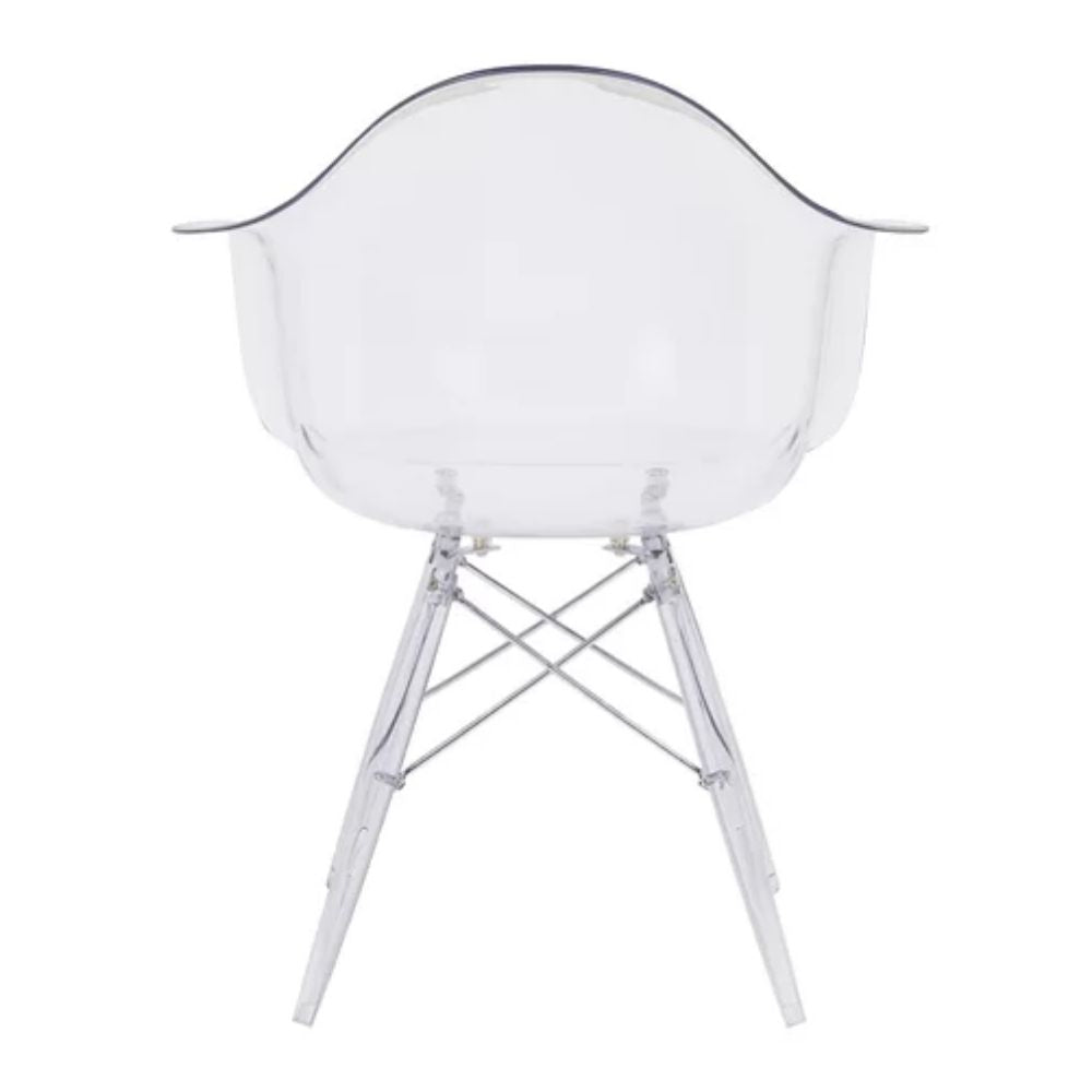 Fauteuil en acrylique moulé Eames