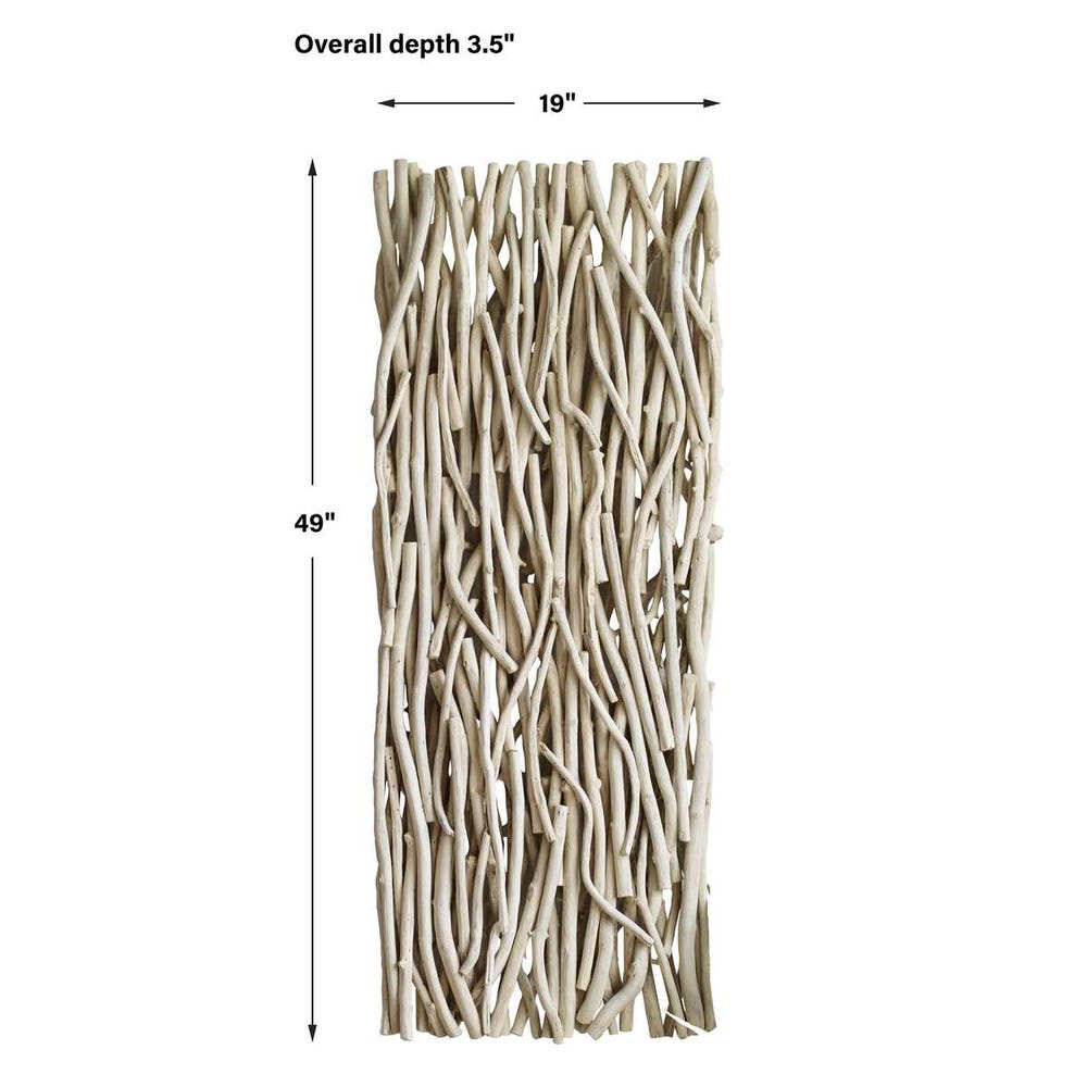 Gathered Teak Wood Wall Decor