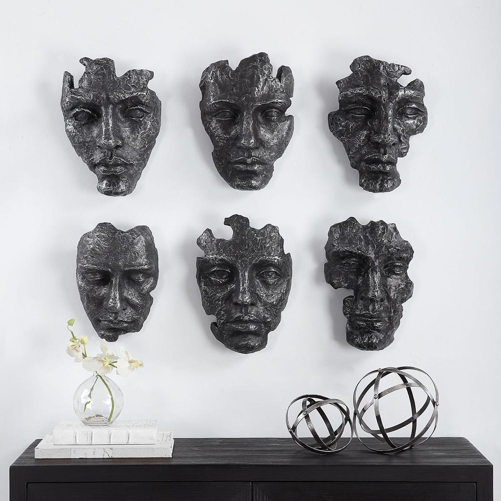Self-Portrait Wall Decor, S/6
