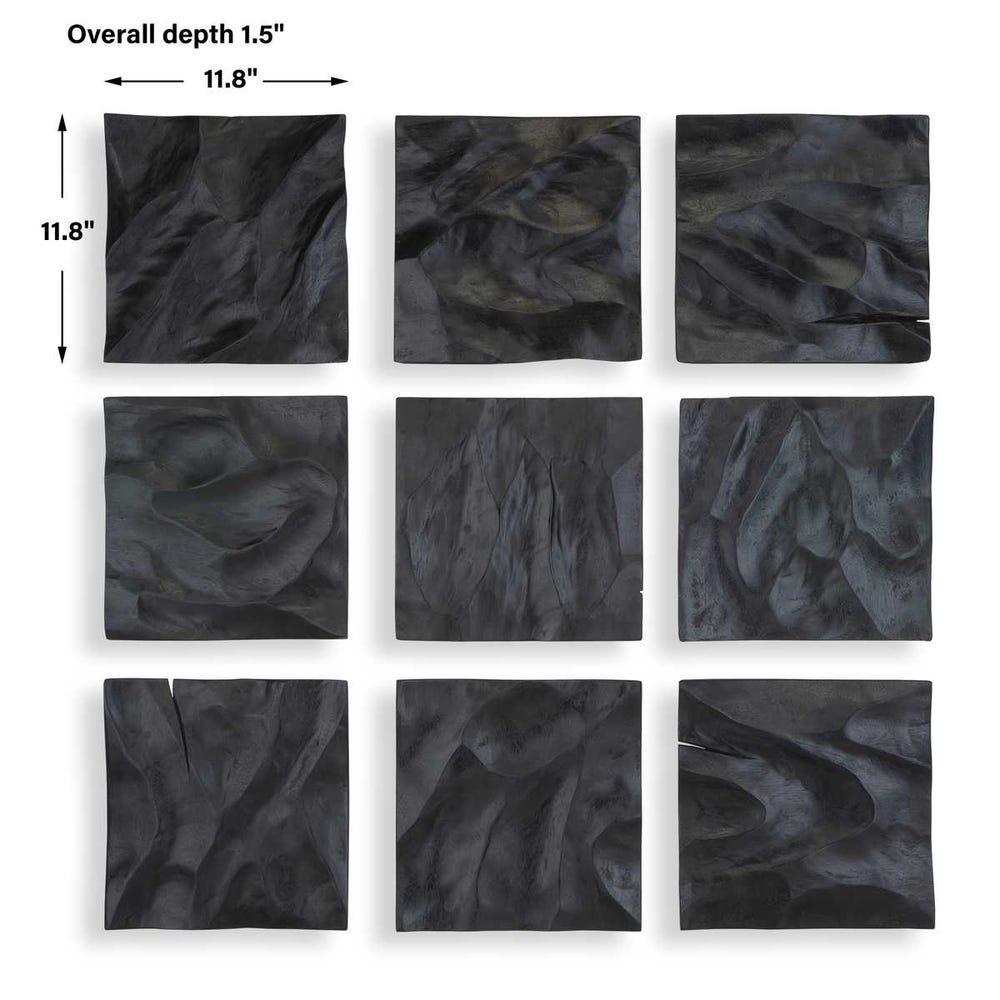 Malosi Wood Wall Decor, S/9