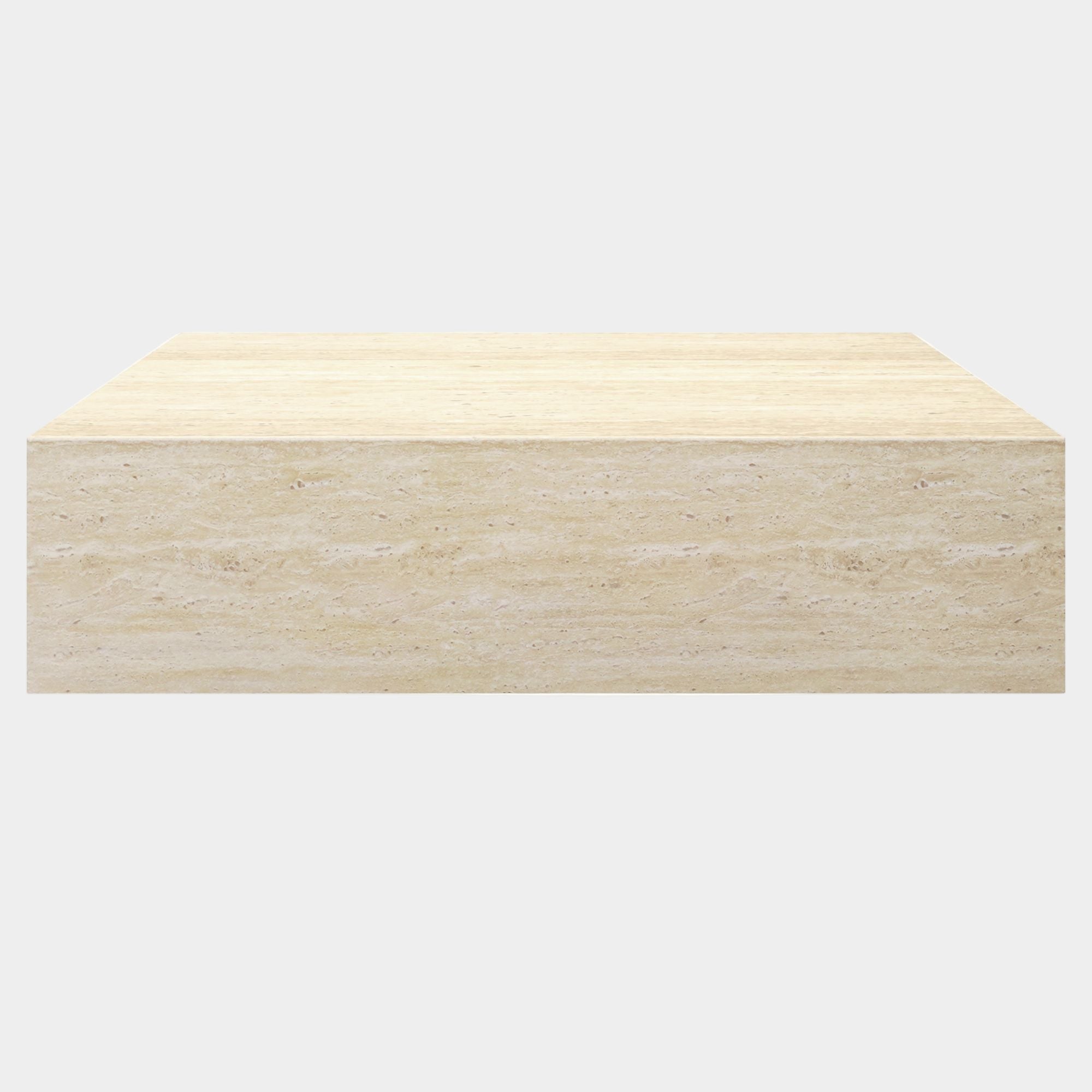 Artemis Contract Grade Rectangular Coffee Table in Travertine