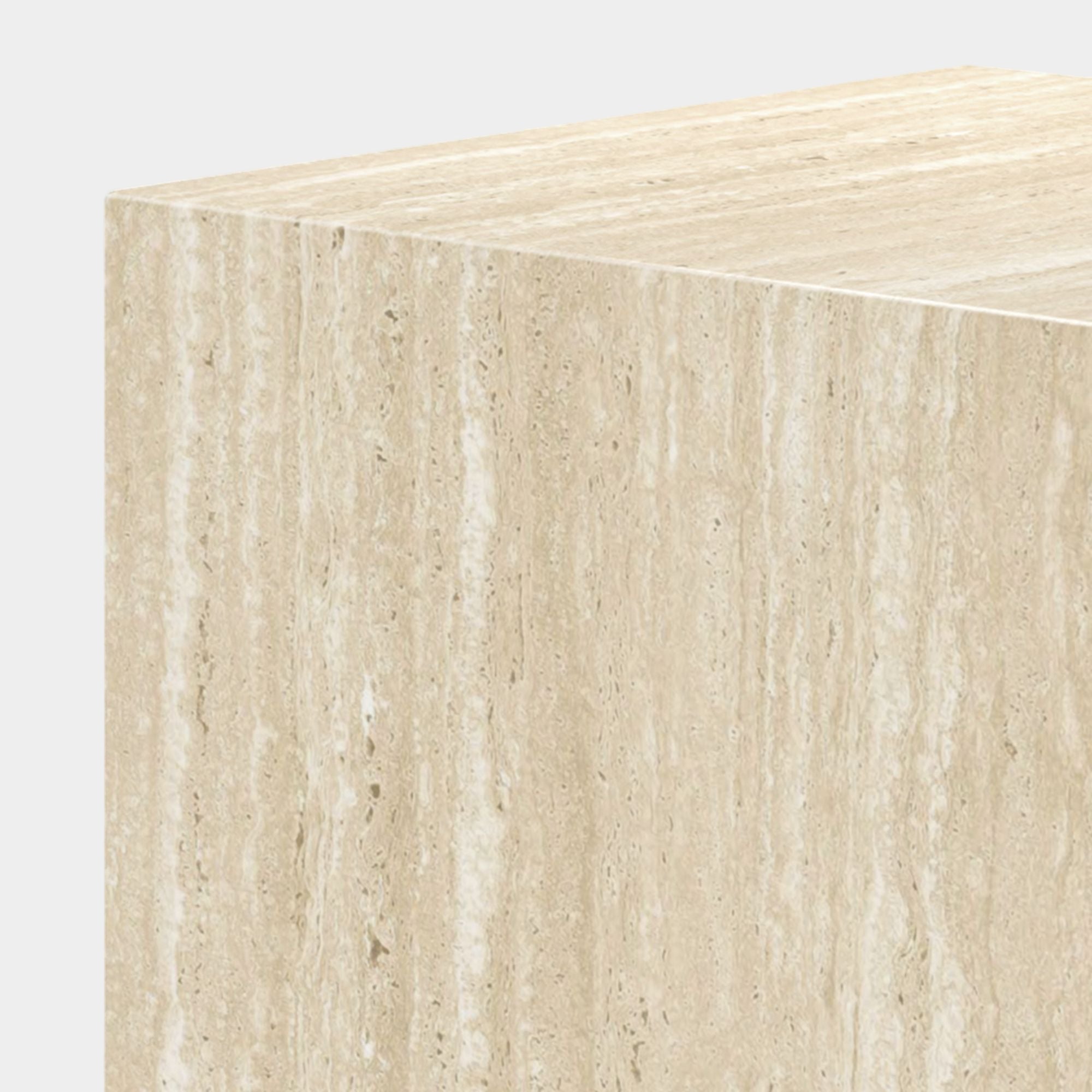 Artemis Contract Grade Rectangular Coffee Table in Travertine