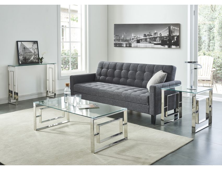 Eros Coffee Table in Silver
