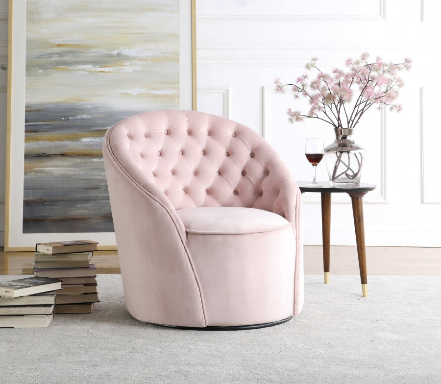 Fauteuil d'appoint rembourré en chenille Vivi
