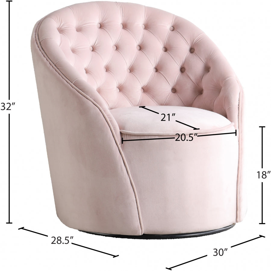 Fauteuil d'appoint rembourré en chenille Vivi