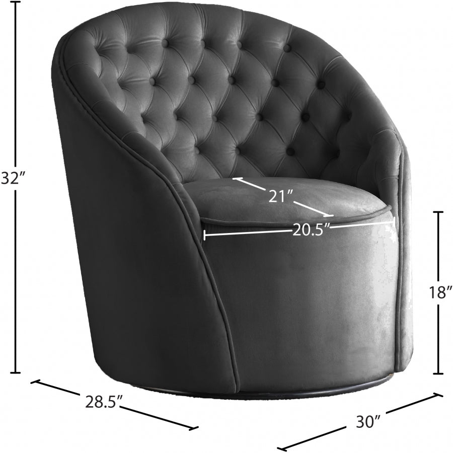 Fauteuil d'appoint rembourré en chenille Vivi