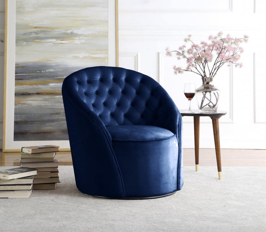 Fauteuil d'appoint rembourré en chenille Vivi