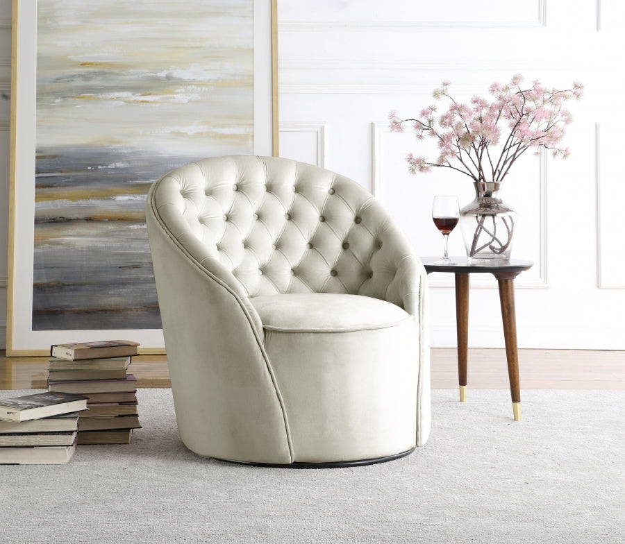 Fauteuil d'appoint rembourré en chenille Vivi