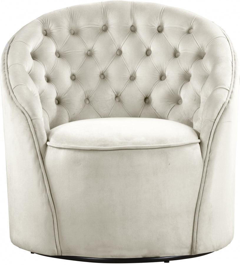 Fauteuil d'appoint rembourré en chenille Vivi