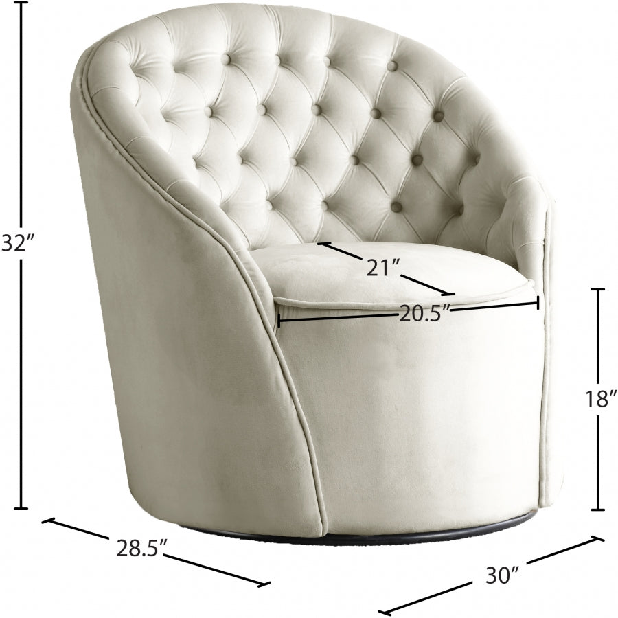 Fauteuil d'appoint rembourré en chenille Vivi
