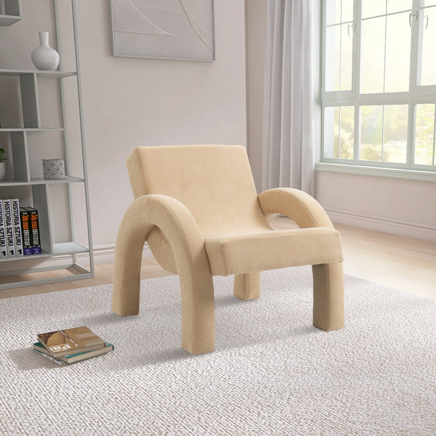 Fauteuil d'appoint rembourré en chenille Vivi