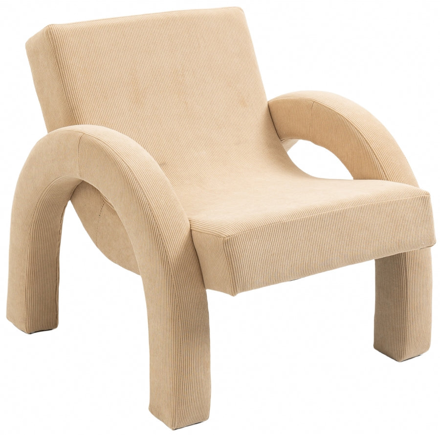 Fauteuil d'appoint rembourré en chenille Vivi