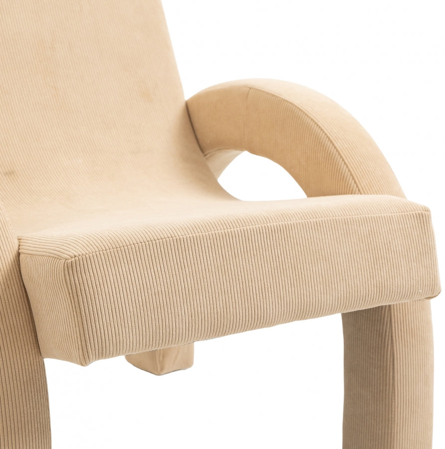 Fauteuil d'appoint rembourré en chenille Vivi