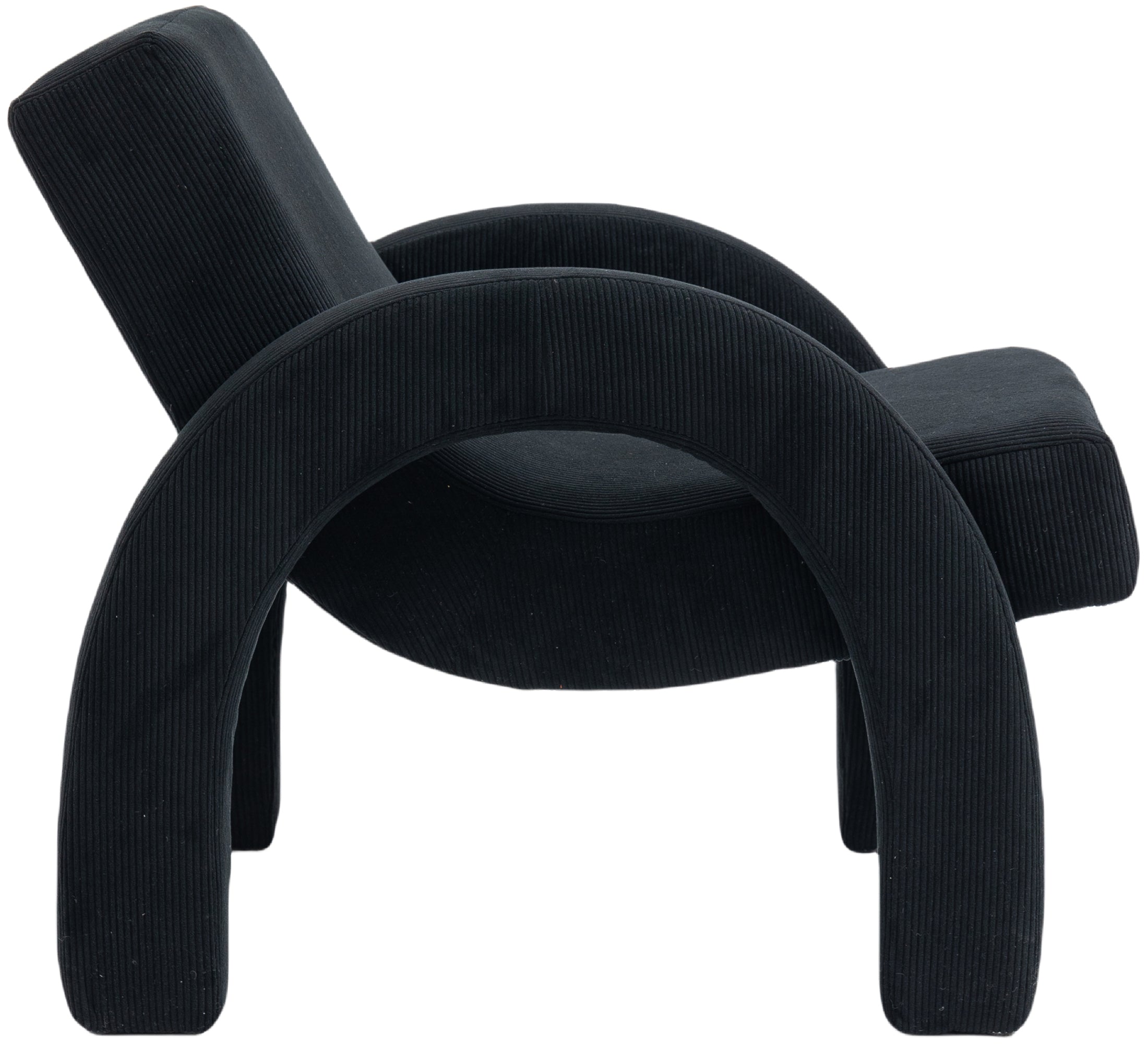 Fauteuil d'appoint rembourré en chenille Vivi