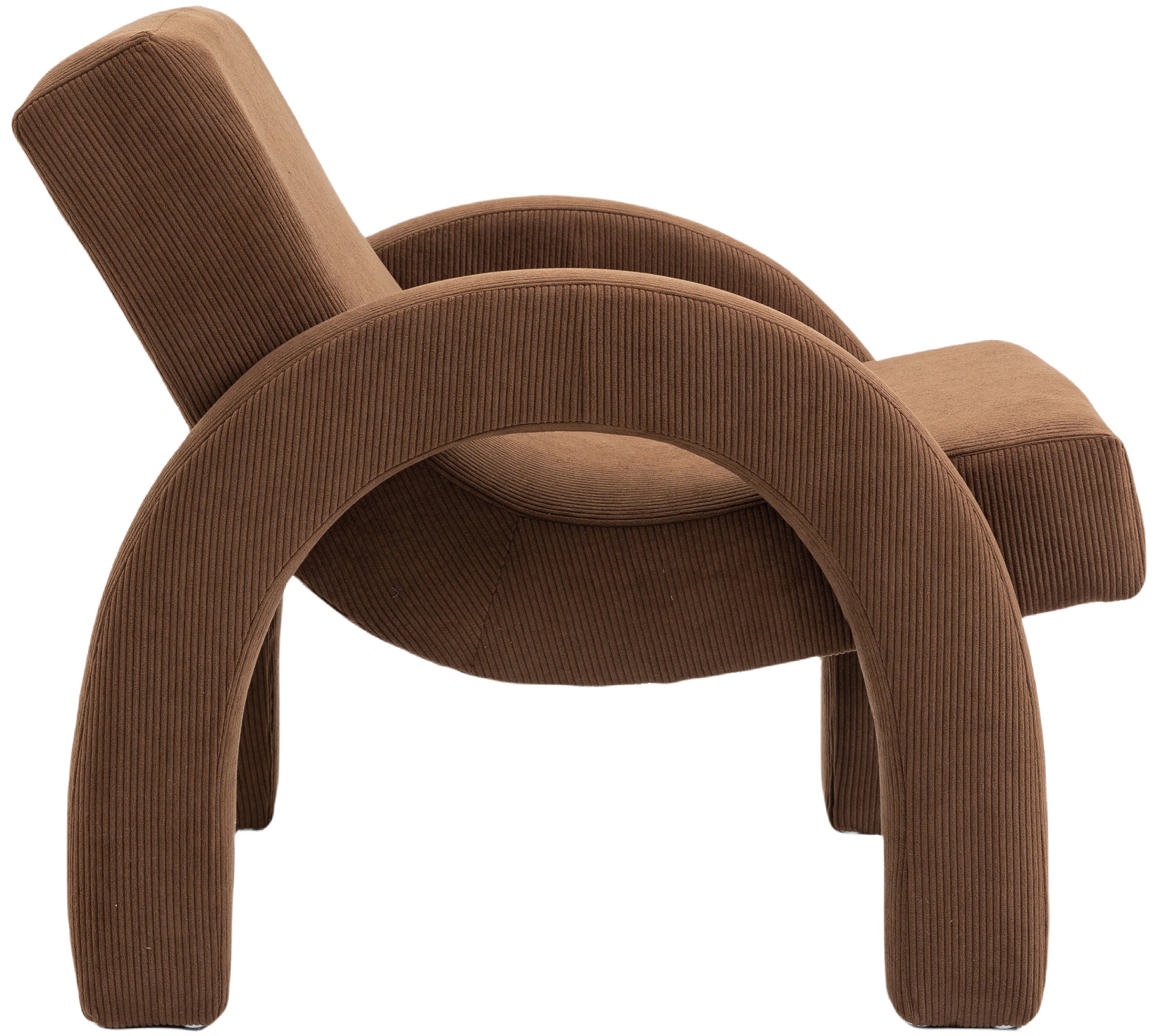 Fauteuil d'appoint rembourré en chenille Vivi