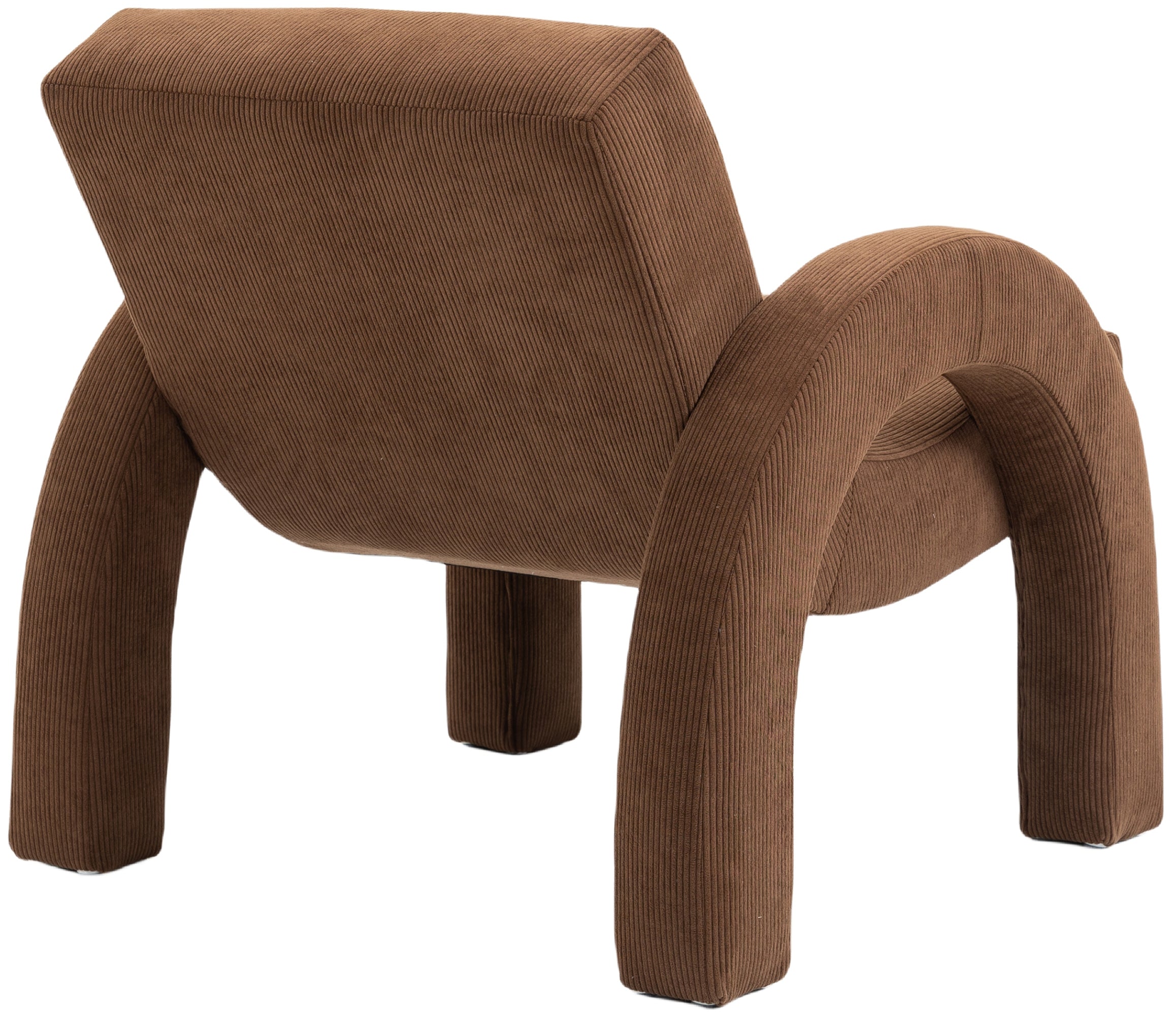 Fauteuil d'appoint rembourré en chenille Vivi