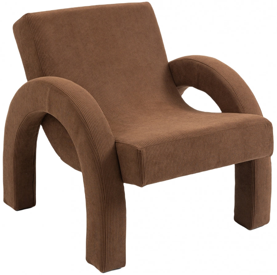 Fauteuil d'appoint rembourré en chenille Vivi