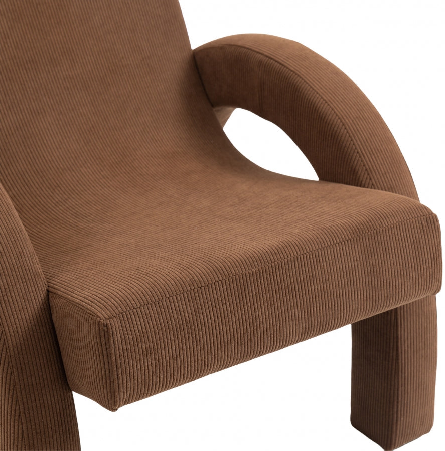Fauteuil d'appoint rembourré en chenille Vivi