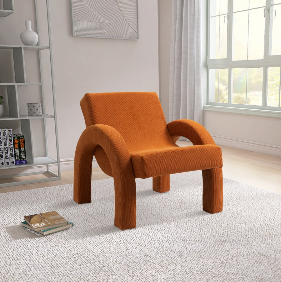 Fauteuil d'appoint rembourré en chenille Vivi