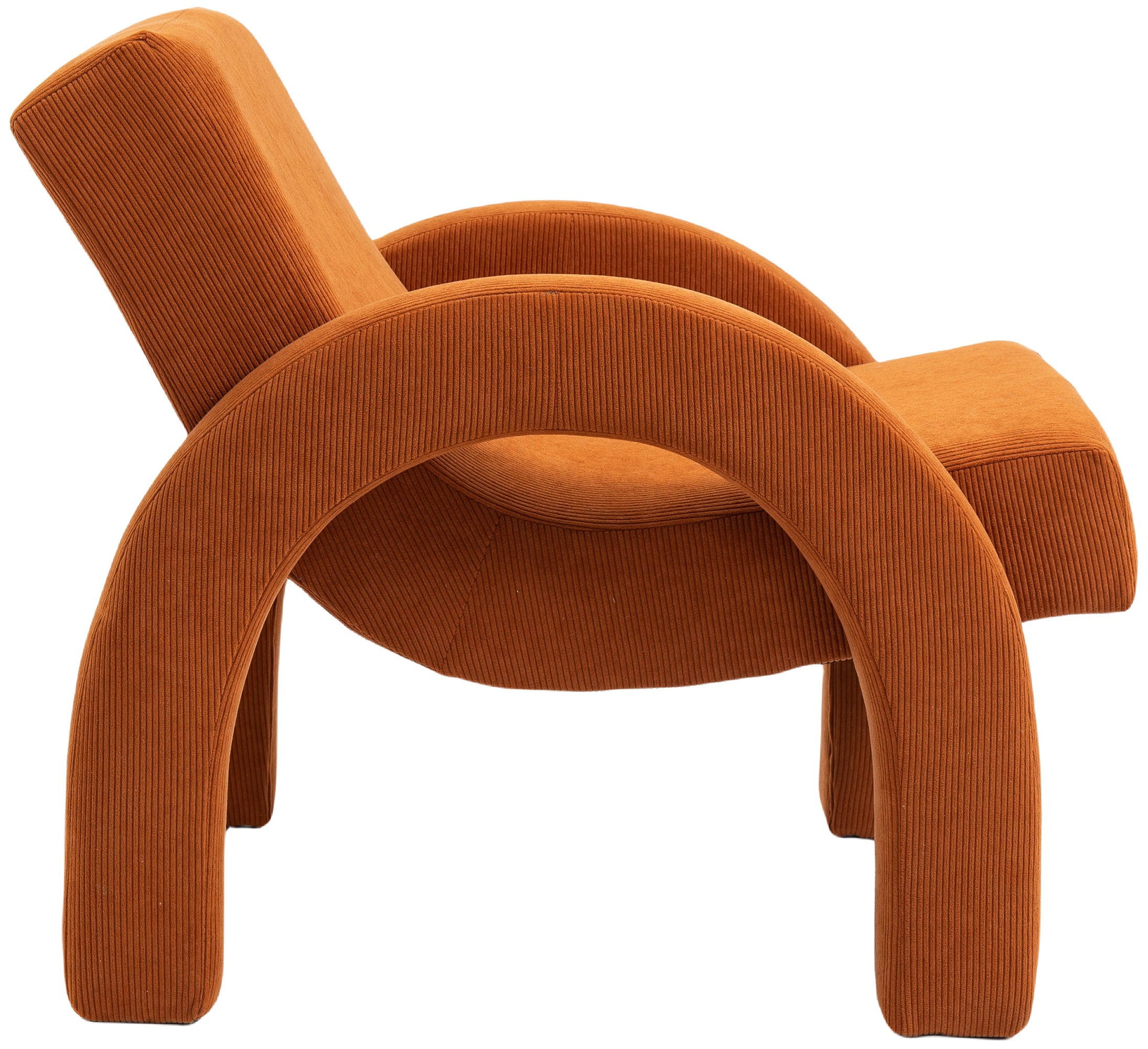 Fauteuil d'appoint rembourré en chenille Vivi