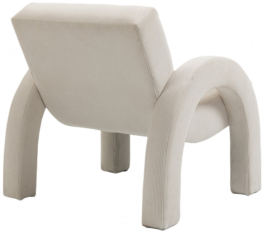 Fauteuil d'appoint rembourré en chenille Vivi