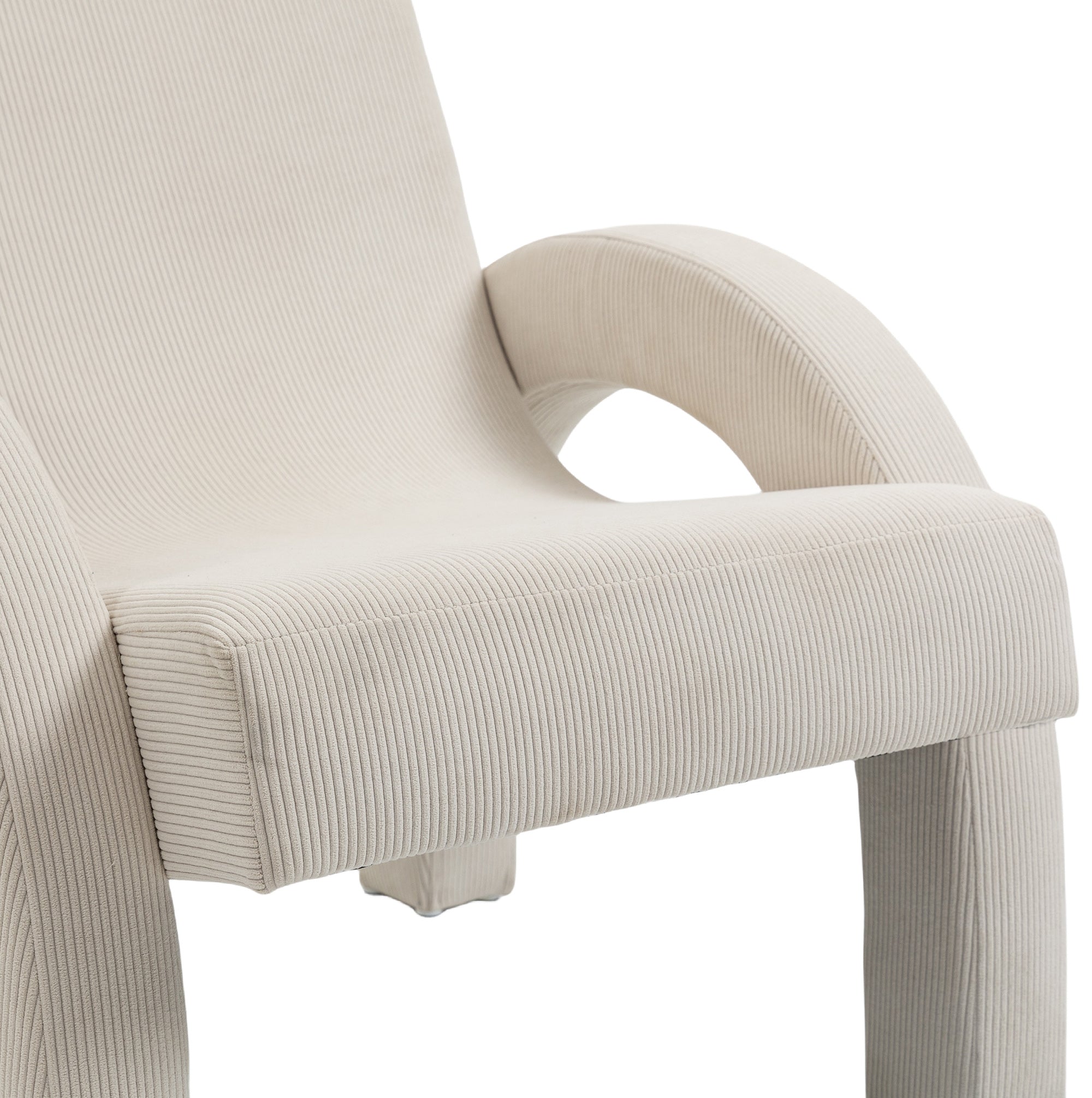 Fauteuil d'appoint rembourré en chenille Vivi