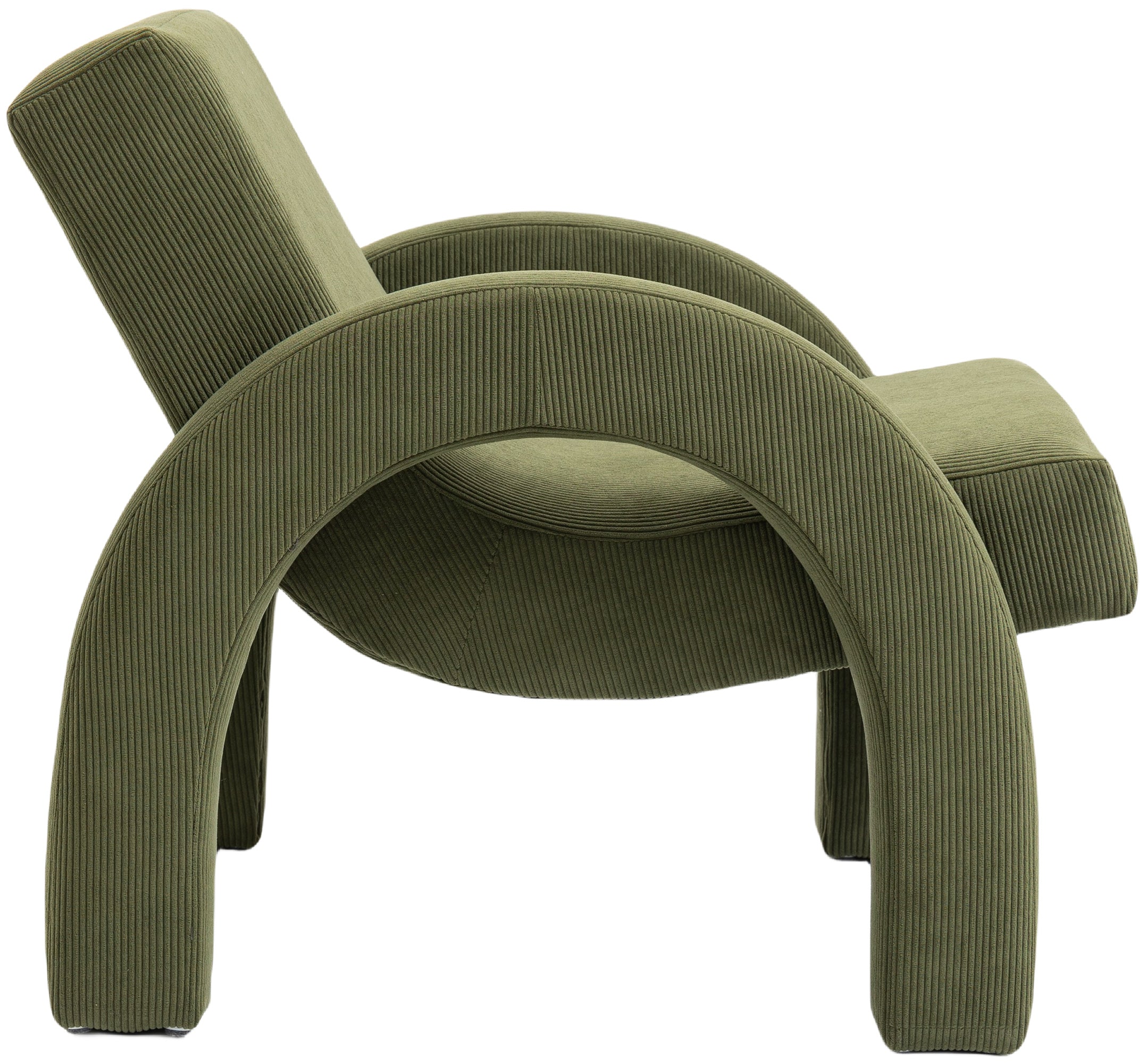 Fauteuil d'appoint rembourré en chenille Vivi