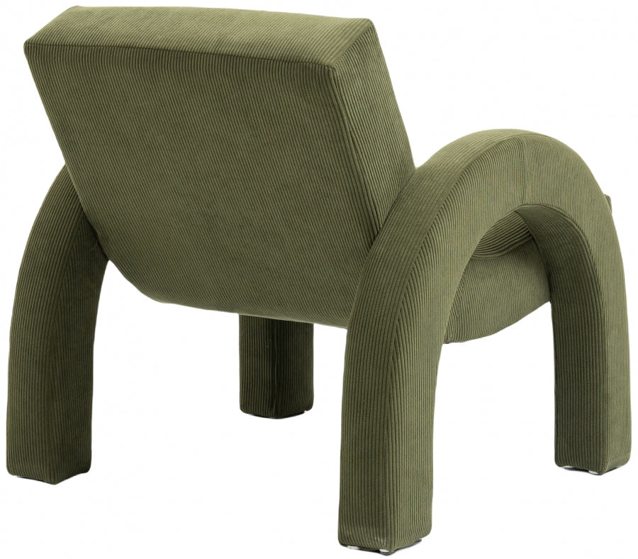 Fauteuil d'appoint rembourré en chenille Vivi