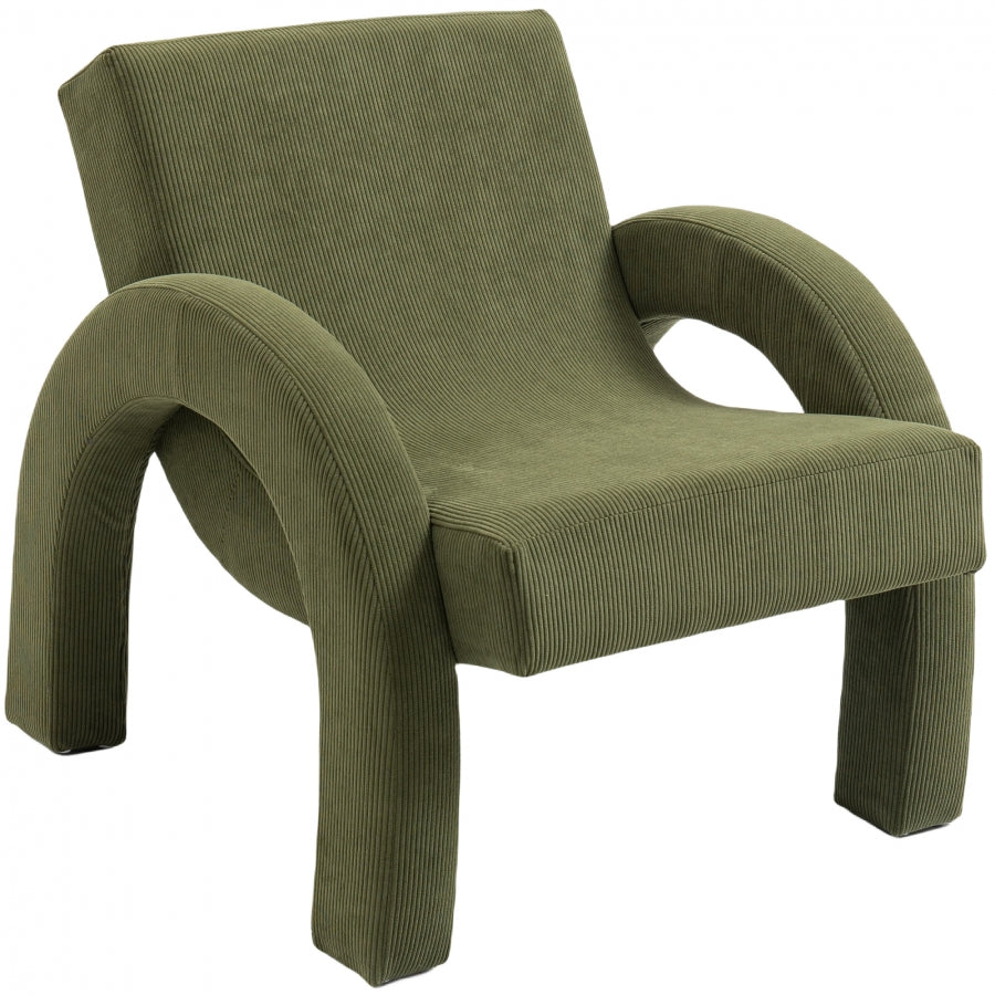 Fauteuil d'appoint rembourré en chenille Vivi