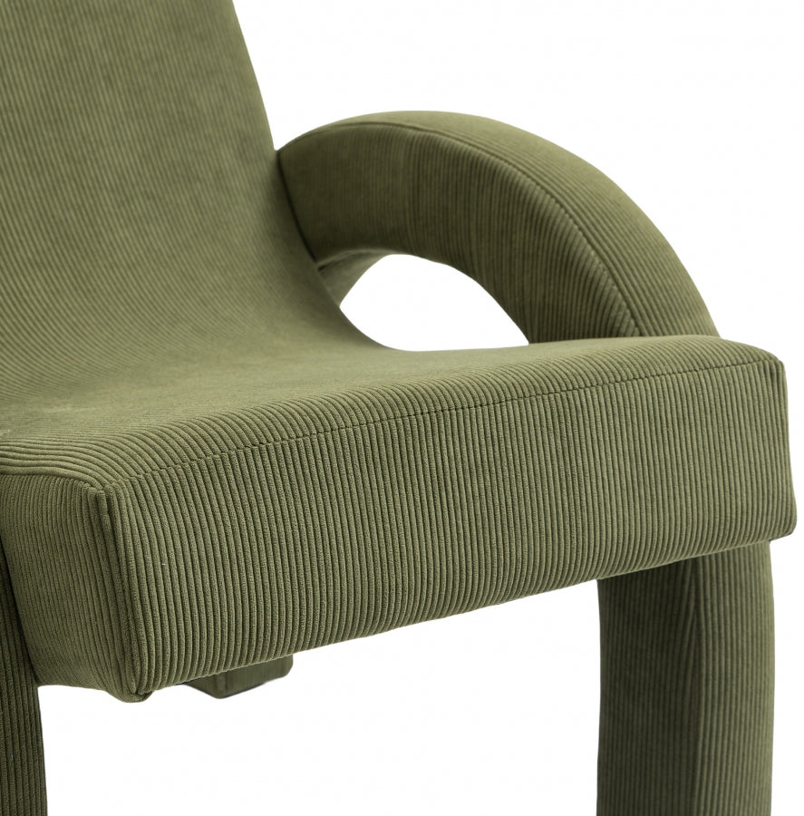 Fauteuil d'appoint rembourré en chenille Vivi