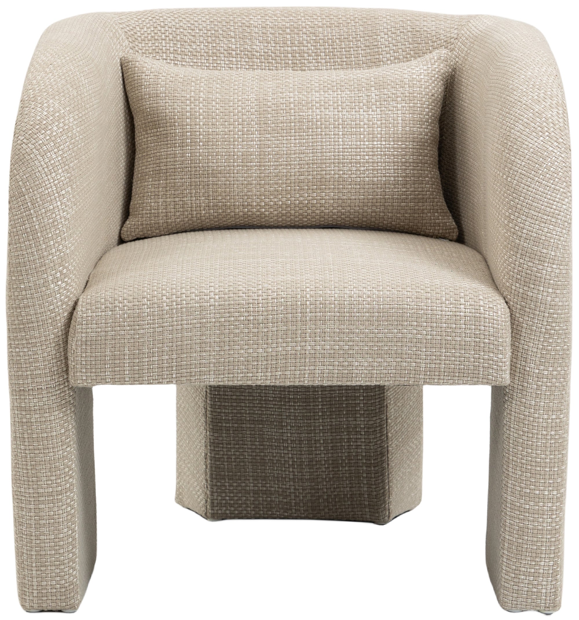 Fauteuil d'appoint rembourré en chenille Vivi