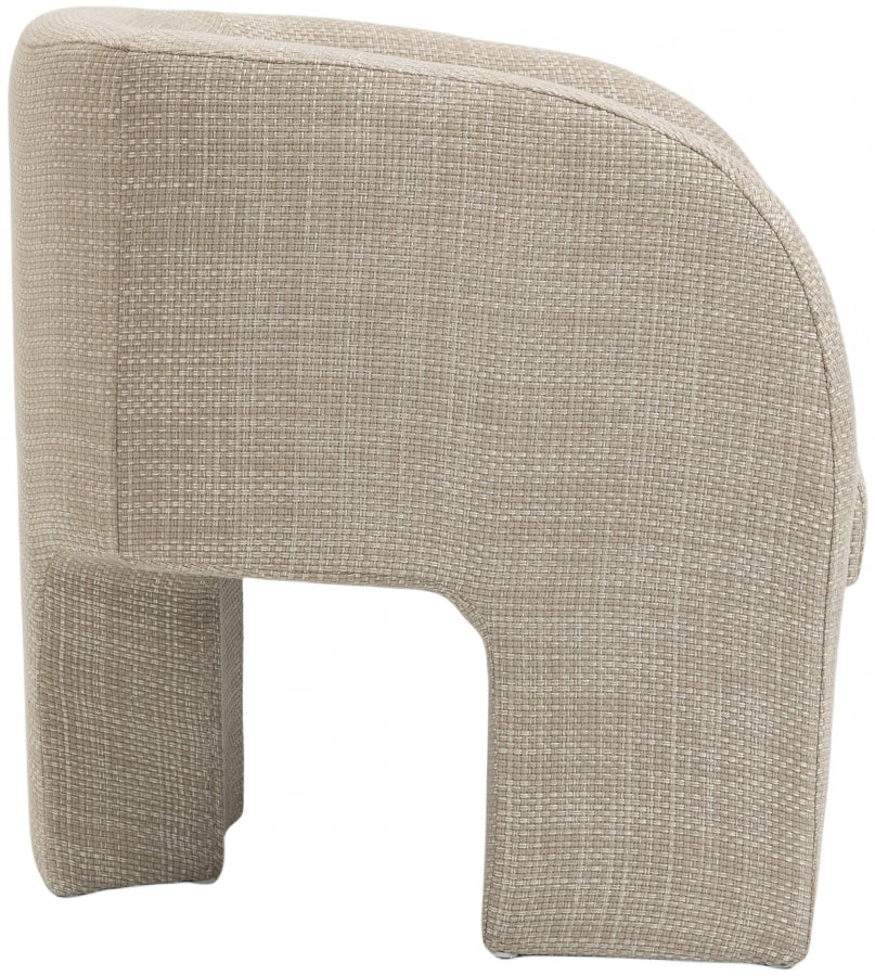 Fauteuil d'appoint rembourré en chenille Vivi