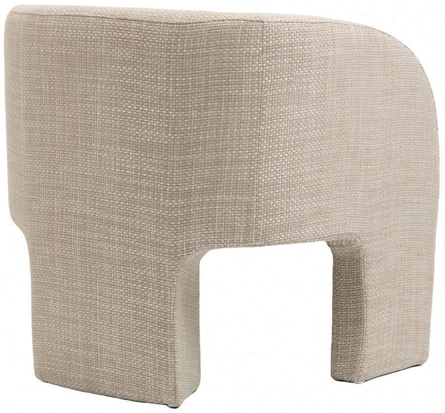 Fauteuil d'appoint rembourré en chenille Vivi