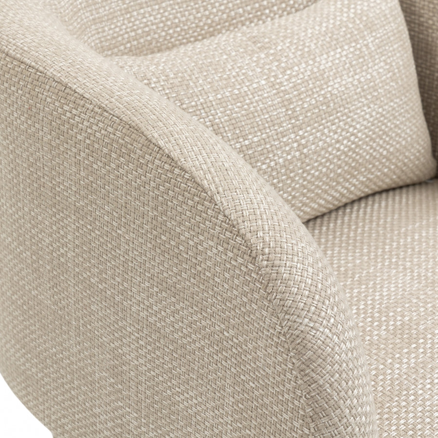 Fauteuil d'appoint rembourré en chenille Vivi