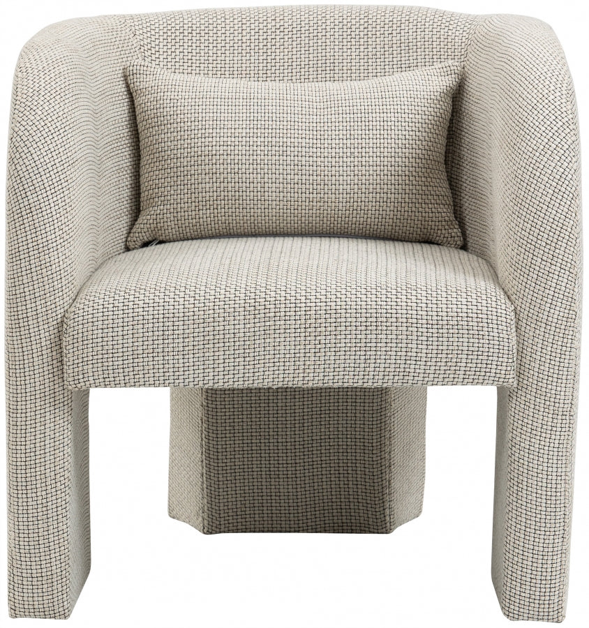 Fauteuil d'appoint rembourré en chenille Vivi