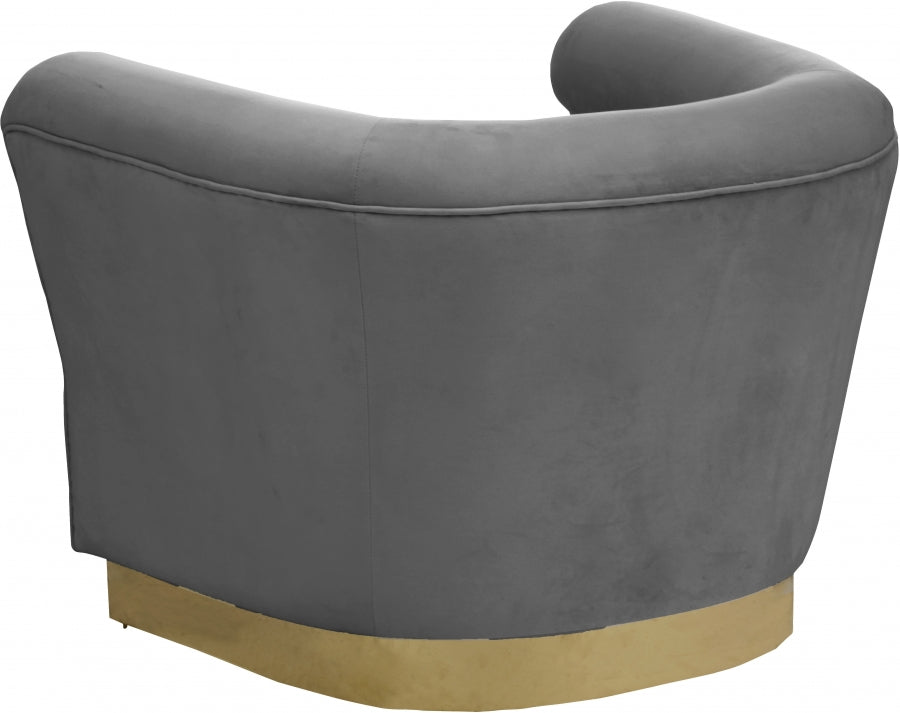 Fauteuil d'appoint rembourré en chenille Vivi