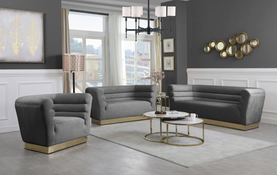 Fauteuil d'appoint rembourré en chenille Vivi