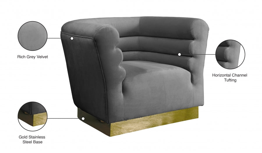 Fauteuil d'appoint rembourré en chenille Vivi
