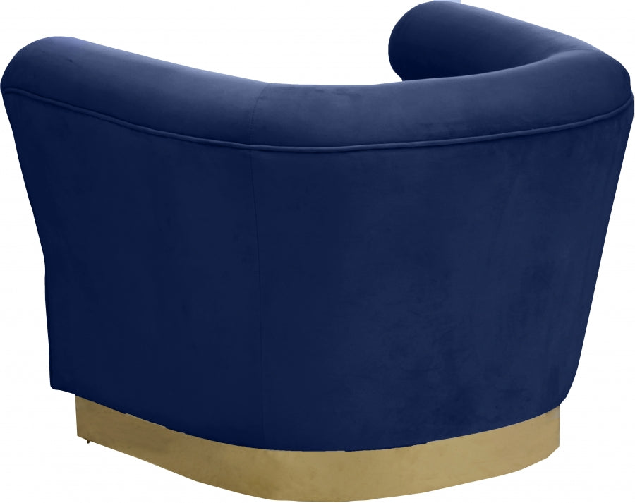 Fauteuil d'appoint rembourré en chenille Vivi