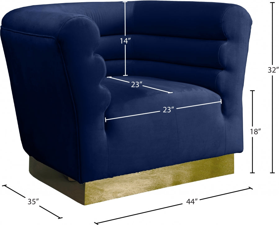 Fauteuil d'appoint rembourré en chenille Vivi