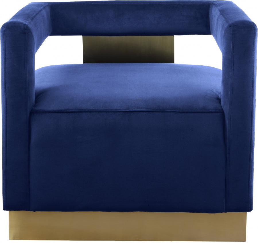 Armani Velvet Upholstered Accent Chair