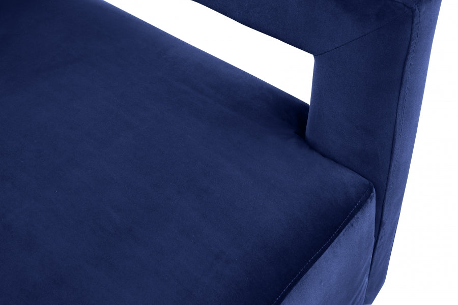 Armani Velvet Upholstered Accent Chair